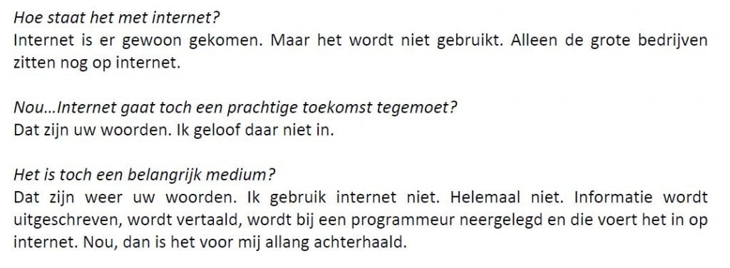 internettijdperk – Houten Interview Chriet Titulaer