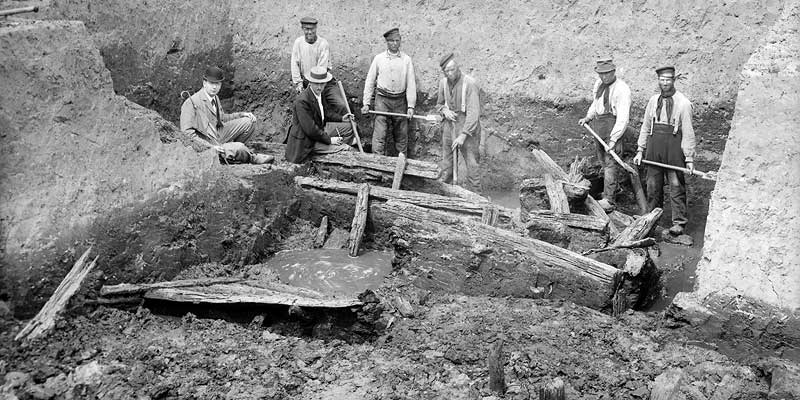 castellum fectio – Houten Opgravingen in Vechten - Fectio 1892-1894 (HUA 300247)